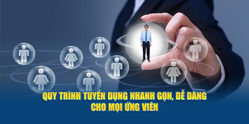 Quy trình tuyển dụng nhanh gọn, dễ dàng cho mọi ứng viên